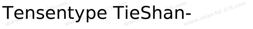 Tensentype TieShan字体转换